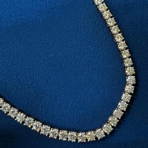 สร้อยเพชรมอยส์ซอไนท์ขนาด5มม. ประดับ925สเตอร์ลิงเงินประดับสร้อยสำหรับเล่นเทนนิสมีขาย - Product Image 3