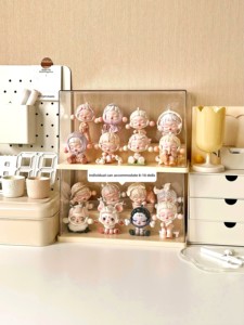 Présentoir de stockage de boîte aveugle en acrylique Transparent vitrine de <span class=keywords><strong>Figurine</strong></span> en bois anti-poussière pour affichage <span class=keywords><strong>Pop</strong></span> Mart poli - Product Image 2