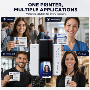 <span class=keywords><strong>Imprimante</strong></span> de cartes d'identité en PVC de haute qualité Evolis Primacy 2 NFC pour les cartes d'entreprise, de club, d'étudiant, de personnel et de membres - Product Image 2