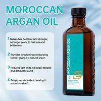 LANTHOME Vente en gros d'huile d'argan marocaine 100ML pointes fourchues Produits de soins capillaires lisses Huile d'argan marocaine biologique pour réparer les cheveux