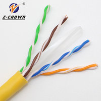 Câble Ethernet Cat6 24AWG pour ascenseur, bobine de 305 m, cuivre nu massif, LSZH, extérieur