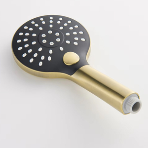 Homedec HD-TF042 Grifo de Baño Monomando Moderno de Latón, Mezclador de <span class=keywords><strong>Ducha</strong></span> con Rociador de Mano, <span class=keywords><strong>Ducha</strong></span> de Lluvia Suave, Acabado Oro Cepillado, Cerámica - Product Image 5