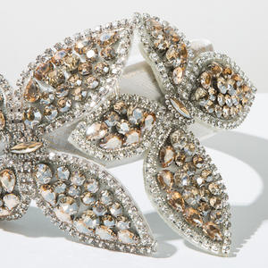 Diadema de Tela con Estampado de Esponja de Moda Coreana, Hermosa Decoración de Mariposa con Pedrería, Accesorios para el Cabello para Bailes de Graduación - Product Image 5