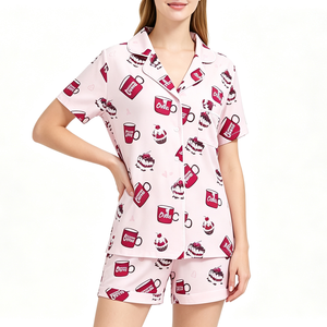 Ensemble de pyjamas en bambou pour femmes, haute qualité, en stock, prix bas, vêtements de nuit, pièce unique disponible, vente en gros, stock de liquidation - Product Image 3