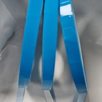 Ruban adhésif thermique en silicone bleu résistant aux hautes températures, ruban adhésif double face conducteur thermique pour panneaux LED