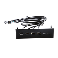 Panel Depan Komputer PC OEM dengan 4 Port USB2.0 dan Kabel USB 60cm-Stok