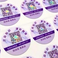 Étiquette autocollante personnalisée avec code QR, étiquette autocollante personnalisée en vinyle PVC imprimé en rouleau, imperméable et auto-adhésive avec code QR