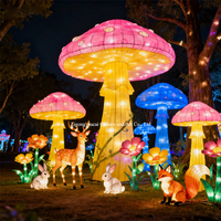 Märchenwald-Laternen-Set LED Tier- und Pflanzen-Festival-Laternen für Erntedankfest, Weihnachten, Abschlussfeier, Kinderveranstaltungen, Gartendekoration