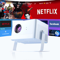 Promotion : Projecteur NetFlix Auto Focus 1080p Ultra HD LED 550 Lumens C8PRO avec mise en miroir d'écran sans fil