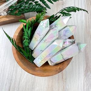 Tour de cristal en howlite naturelle polie de style bohème pour la décoration intérieure unique et les cadeaux de fêtes (vente en gros) - Product Image 3