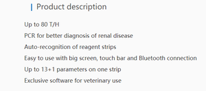 Analizador de Orina Veterinario <span class=keywords><strong>URIT</strong></span> UC-32BVet - Product Image 2