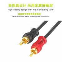 Cable de Audio RCA para Auto, Macho a Macho, Cable de Señal RCA de 1 Metro TB-100 1M