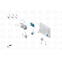 Réservoir d'expansion universel en plastique Li Auto L6/L7/L8/L9 LAA-30030012/X01-21270013 pour rétrofit/amélioration, MOQ 10 pièces, emballé en carton