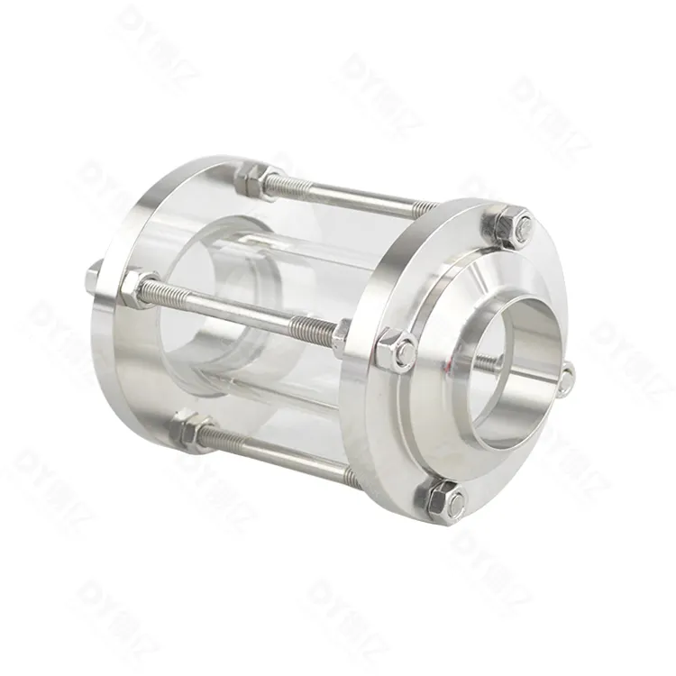 Sanitary Stainless Steel Sight Glass Triclover Ends with Protection Sleeve