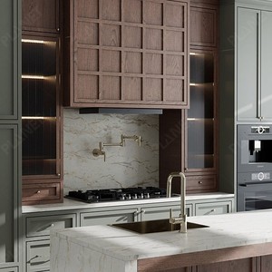 Bán Trực Tiếp Từ Nhà Máy Tủ Bếp Cổ Xưa Cho Toàn Bộ Tủ Bếp Bằng Gỗ Nguyên Khối Được Trang Bị Tủ Bếp Bộ Đầy Đủ - Product Image 3