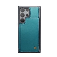 Étuis de téléphone portable antichoc en cuir PU gaufré au design professionnel avec porte-cartes pour S25 Ultra A56 5G