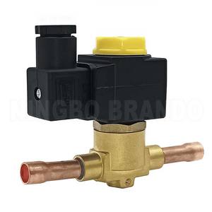 1068/<span class=keywords><strong>3</strong></span> <span class=keywords><strong>3</strong></span>/8 ''soldadura 2 vías normalmente cerrada válvula solenoide de refrigeración HM2 HM3 12VDC 24VDC 24VAC 110VAC 220VAC - Product Image 1