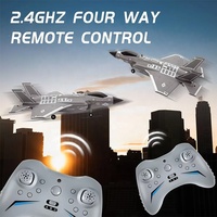 2.4Ghz Télécommande Électrique 4 Canaux Fighter Jet F35 RC Mousse Avion EDF Moteur Brushless et EPP ABS Corps RTF pour Débutants