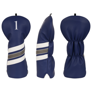 En stock : Housse de tête de club de golf en cuir PU avec broderie numérique, accessoires de golf en gros, housses de tête de golf - Product Image 3