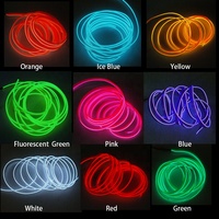 EL Car Styling Cold Light Ambience Lamp Line Car Lights Neon Car LED RGB Neon Interior Atmosphere Light Strip