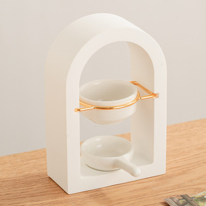 Gypsum Romantic Arch Golden Household Candle <strong>Lamp</strong> Stove Essential <strong>Oil</strong> Incense Wax Tea Light Wax Warmer Aroma <strong>Oil</strong> Warmer Holder - Product Image 6