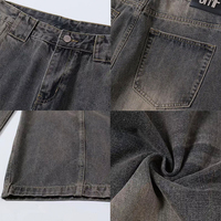 Jeans cargo américains déchirés et larges de haute qualité Y2K Crazy Custom, taille haute, Rock Revival, pantalon cargo large