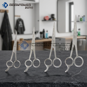 Ciseaux de coiffure Odontomed 2011, outils de beauté, maquillage, salon de coiffure, coupe de cheveux, 2 en 1, acier inoxydable 9CR13, 6 pouces, haute qualité - Product Image 3
