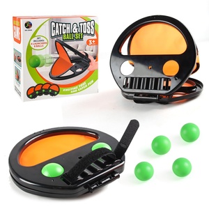 Ensemble de balles et de raquettes en caoutchouc souple et durable - Jouet sportif facile à saisir pour les enfants d'âge préscolaire et les enfants, parfait pour la gym à domicile ou à l'école - Product Image 2