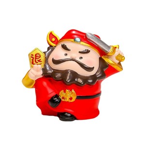 Figura de resina Zhong Kui, 2 piezas, decoración de escritorio Feng Shui, regalo de Año Nuevo Chino - Product Image 4