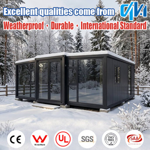 Maison préfabriquée sécurisée en conteneur de 40 pieds ou 20 pieds, extensible, 5 chambres, construction de maison pliable préfabriquée, <span class=keywords><strong>immobilier</strong></span> - Product Image 1