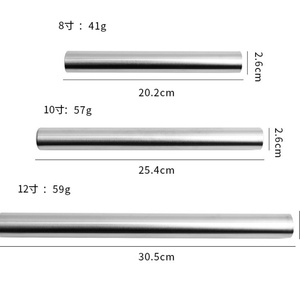 Kitchen Non-stick Cake Fondant 304 Stainless Steel Roller Pin Baking <b>Tools</b> Kids Dough Embossing <b>Small</b> Mini Rolling Pin - Product Image 5