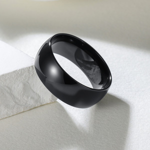 Alta Qualidade 2 4 6 8 12mm Não Tarnish PVD Banhado A Prata 18K Ouro Anel de Aço Inoxidável Jóias para Mulheres Homens - Product Image 4