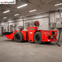 Chargeur souterrain électrique Kapuro TC-410E 4m³ pour l'exploitation minière avec moteur allemand VEM 110kW et transmission DANA