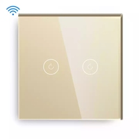 Abbuk 2 Smart Light Switch Tuya Smart Gang switch WIFI Alexa e Google Home No Neutral