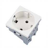 Prise murale standard Schuko allemande avec volet de sécurité, prise électrique européenne pour usage domestique, commercial et armoire de stockage d'énergie