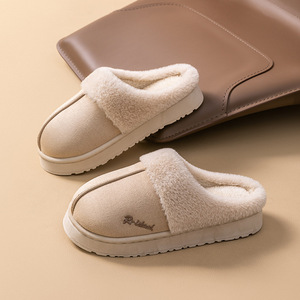 2025 nouvelle maison intérieure femmes pour pantoufles antidérapant fond épais daim avec fourrure chaud hiver intérieur pour pantoufles - Product Image 3