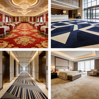 Tapis tissé sur mesure HENGJIU, motif imprimé personnalisé, tufté en PP/Nylon, design hôtelier de luxe, antistatique et antidérapant