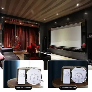 Feu acoustique isolé thermiquement <span class=keywords><strong>rideau</strong></span> insonorisé théâtre de velours insonorisé <span class=keywords><strong>rideau</strong></span> occultant de luxe pour le salon - Product Image 3