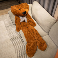 Grand ours poupée marionnette coton doux peau semi-finie en peluche jouet pour filles câlin jouet ou sac modèle cadeau pour enfants-chaud vide peluche jouet