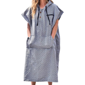 Serviette à langer à sec d'origine avec poche à capuche Serviette de plage Turc Serviette de bain <span class=keywords><strong>Poncho</strong></span> à langer <span class=keywords><strong>Surf</strong></span> <span class=keywords><strong>Poncho</strong></span> avec capuche - Product Image 1