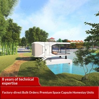 Hoteles Cápsula Prefabricados Modulares con Estructura de Acero y Paneles Compuestos de Aluminio, Oficinas Creativas al Aire Libre