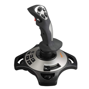 Fyoz Flight Simulator Controls 2113 <span class=keywords><strong>Pc</strong></span> Flight Joystick Controls con función <span class=keywords><strong>de</strong></span> vibración y controles <span class=keywords><strong>de</strong></span> acelerador Wired Flight S - Product Image 1