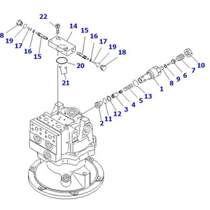 อะไหล่รถขุด มอเตอร์สวิง PC60-7 PC210-8 PC78US PC200-6 มอเตอร์หมุน - Product Image 3