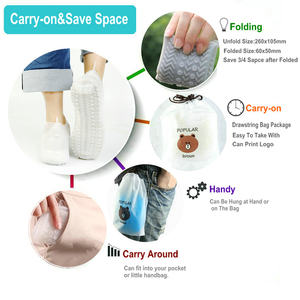 Protège-chaussures imperméables en silicone pour bottes de pluie, antidérapants, pliables et réutilisables, anti-sable, pour l'extérieur sous la pluie - Product Image 4