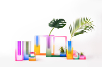Meilleure vente de vase en cristal de luxe, ornements de salon, fleur mashite, décoration de table européenne minimaliste moderne