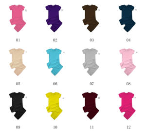 ชุดเสื้อยืดและกางเกงขาสั้นเด็กผู้ชาย/ผู้หญิง ผ้าฝ้ายยืดสีเบจ 2 ชิ้น ชุดลำลองเด็ก ชุดนักปั่นจักรยาน - Product Image 4