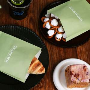 Custom Printed Oil Proof Sandwich Donuts Bread Bakery Pastry Biscuits Doughnut Packaging Baking Paper <b>Bags</b> - Product Image 6