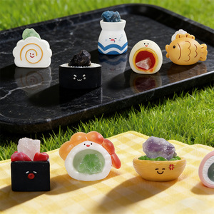 Yu Mo Craft Treasure Sushi Pai Crystal Resin Figurine <b>Blind</b> Box Cartoon Desk Ornament Gift for Friends - Product Image 1
