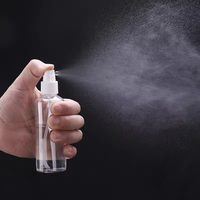 Bouteilles pulvérisatrices transparentes en PET ambre et blanc pour cosmétiques, shampoings, lotions et perruques – 10ml, 20ml, 30ml, 50ml