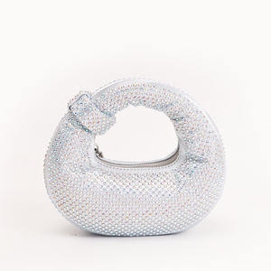 Sac à main personnalisé, nouveau, brillant, avec strass, petit sac à bandoulière scintillant pour femmes, sac de soirée avec diamants brillants - Product Image 1
